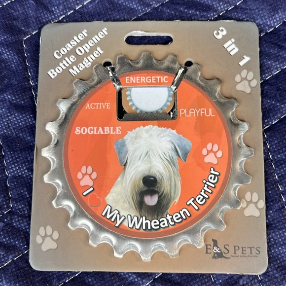 3-in1 Dog Coasters / Bottle Openers / Magnets NWT - Picture 6 of 10